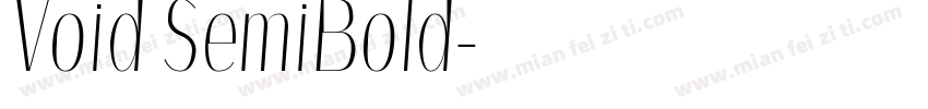 Void SemiBold字体转换